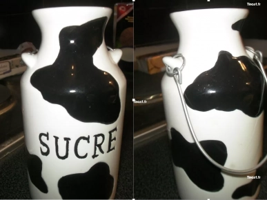 6€ SUCRIER MOTIF VACHE