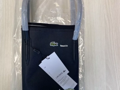 Sac cabas noir Lacoste modèle L12.12 Concept Uni