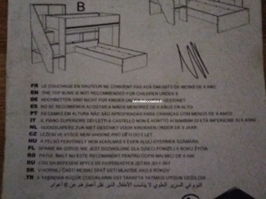 À vendre meuble lits superposés trois couchages À vendre meuble lits superposés trois couchages