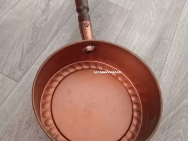 casserole en cuivre de collection
