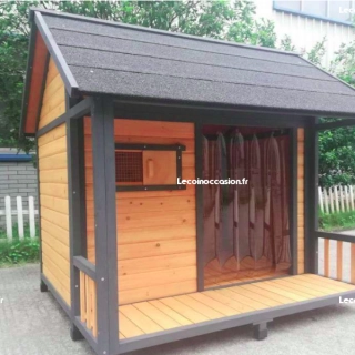Niche XXL niche avec terrasse abri chien niche chien chalet chien NEUF Niche XXL niche avec terrasse abri chien niche chien chalet chien NEUF