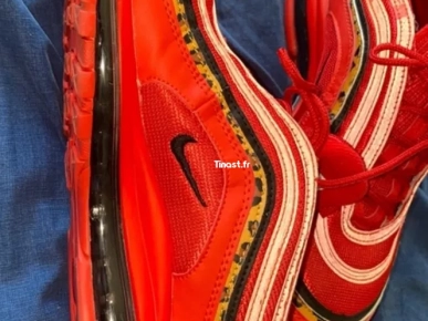 Nike Air max 97 - rouge - léopard - taille 44