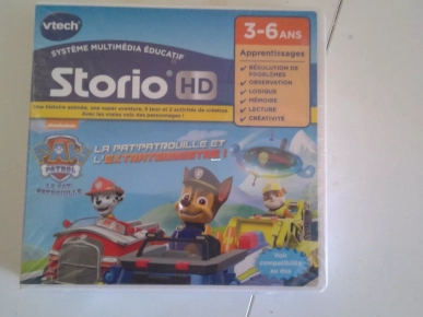20€ Storio HD jeu Pat Patrouille 20€ Storio HD jeu Pat Patrouille