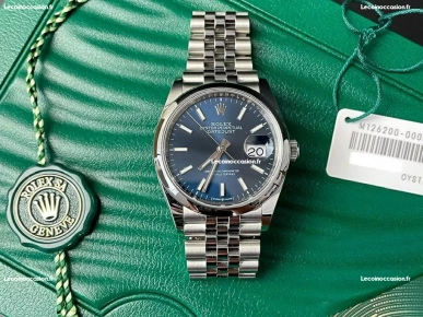 Rolex Day-Date 40 feuille bleue or blanc Rolex Day-Date 40 feuille bleue or blanc