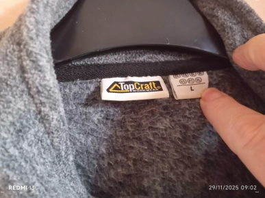 Gilets polaires fins TopCraft  gris foncé