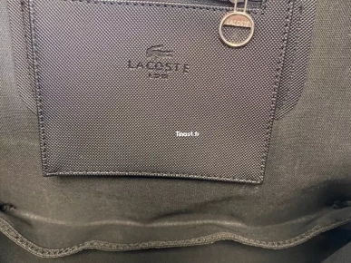 Sac cabas noir Lacoste modèle L12.12 Concept Uni