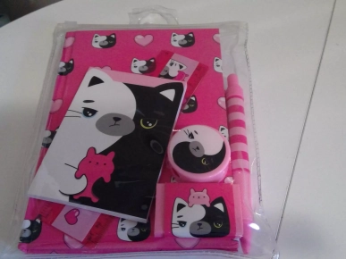 10€ Article papeterie Chat rose 10€ Article papeterie Chat rose