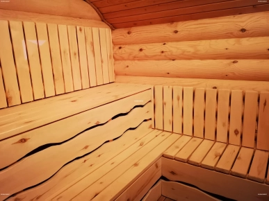 Sauna extérieur en bois : luxe