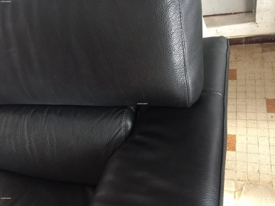 Canapé cuir noir