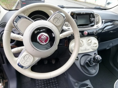 Fiat 500 lounge noire  9300€