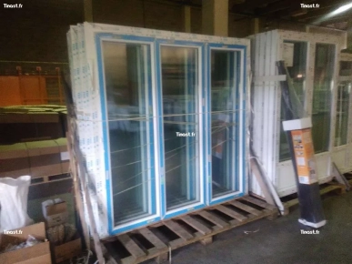 Porte-Fenêtre 3 vantaux pvc blanc Porte-Fenêtre 3 vantaux pvc blanc