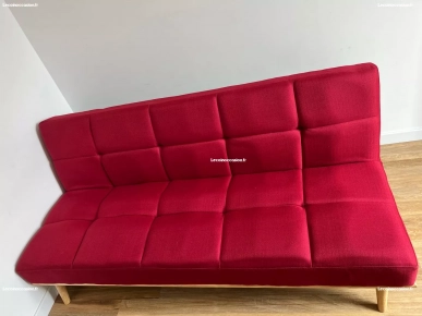 canapé convertible rouge canapé convertible rouge