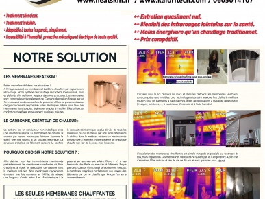 Chauffage rayonnant au sol par membrane carbone heatskin