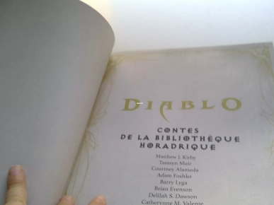 25€ Diablo Contes de la bibliothèque horadrique