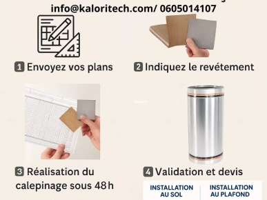 Chauffage rayonnant au sol par membrane carbone heatskin