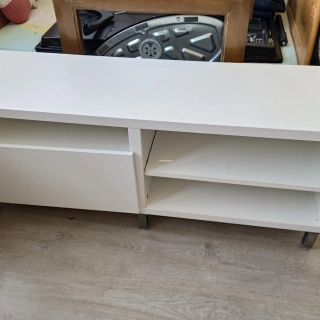 Table TV blanc Table TV blanc