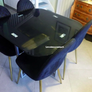 Table Verre noire