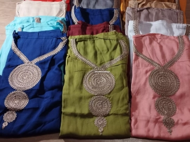 Robe marocaine taille unique tissu laine