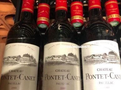 bouteilles de Pontet Canet 1990 bouteilles de Pontet Canet 1990