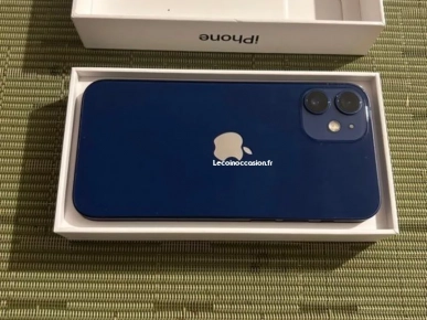 iPhone 12 mini bleu à vendre avec garantie