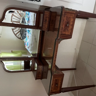 Coiffeuse ancienne pendule ancienne