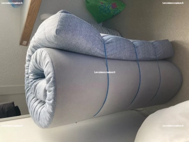 Matelas en mousse, ferme/bleu clair, 80x200 cm Matelas en mousse, ferme/bleu clair, 80x200 cm