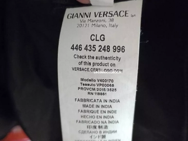 veste cuir Versace Pour homme prix neuf 2600 euro