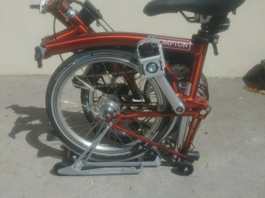 Vélo Brompton H6R Marathon Flame Lacquer FCB avec sac Brompton et