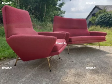 Banquette Et Fauteuil Guy Besnard