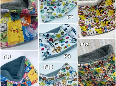 Snood cache cou garçon motifs Pokémon Snood cache cou garçon motifs Pokémon