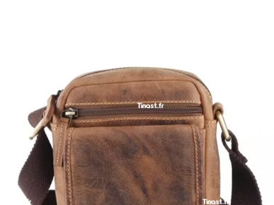 Vintage Travel-3 sac à bandoulière petit cuir 1557-25 Greenburry