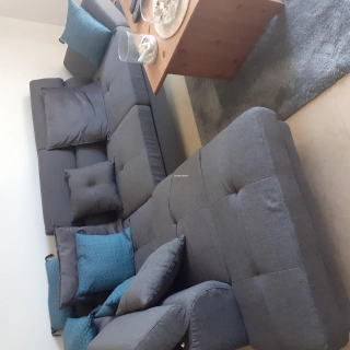 Canapé angle convertible gris Canapé angle convertible gris