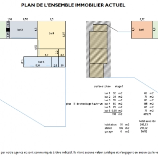 Ancien corps de ferme rénové– 4 P (3 chambres) - 200 m² - Lagnieu Sud