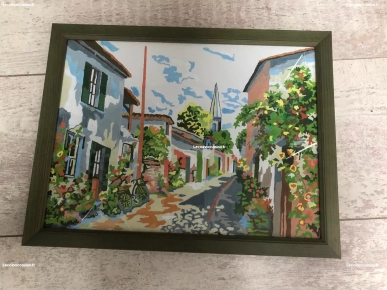 tableau ruelle fleurie tableau ruelle fleurie