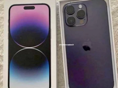 iPhone 14 Pro Max violet (boîte et accessoires) iPhone 14 Pro Max violet (boîte et accessoires)