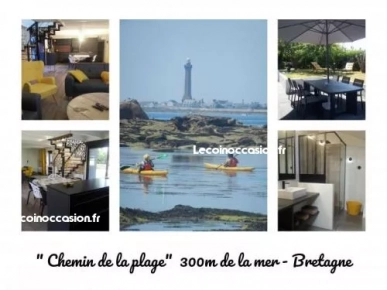 "Chemin de la PLAGE" à 300m de la MER Kérity - BRETAGNE "Chemin de la PLAGE" à 300m de la MER Kérity - BRETAGNE