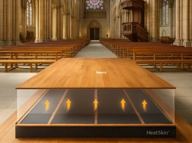 Chauffage rayonnant pour les églises et lieux de cultes