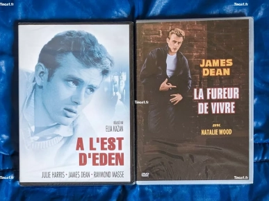 2 DVD avec James Dean : À l'est d'Éden et La Fureur de vivre