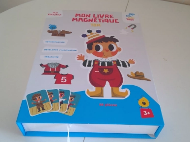 10€ MON LIVRE MAGNETIQUE TOM (piccic toys)