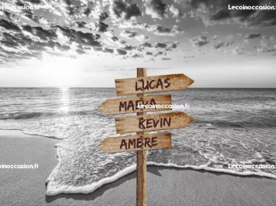 Toile Cadre Prénoms Personnalisés décor plage Toile Cadre Prénoms Personnalisés décor plage