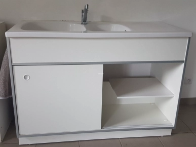 Meuble évier 2 bacs + robinet Meuble évier 2 bacs + robinet