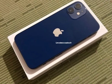 iPhone 12 mini bleu à vendre avec garantie