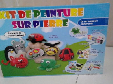 9€ KIT DE PEINTURE SUR LA PIERRE