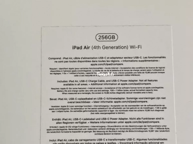 Ipad air 4 wifi 256 go