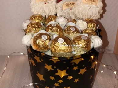 bouquet de chocolat et fleurs