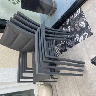 Chaises de terrasse  avec accoudoirs