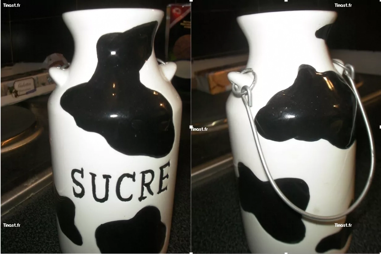 6€ SUCRIER MOTIF VACHE