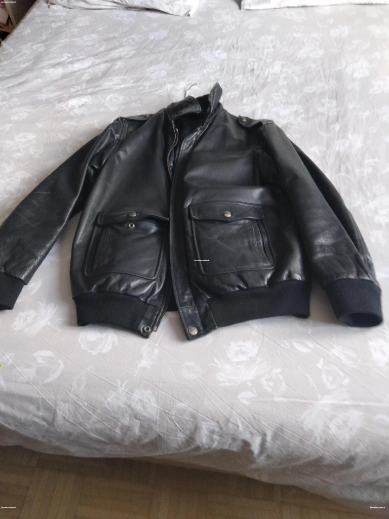 Blouson cuir homme