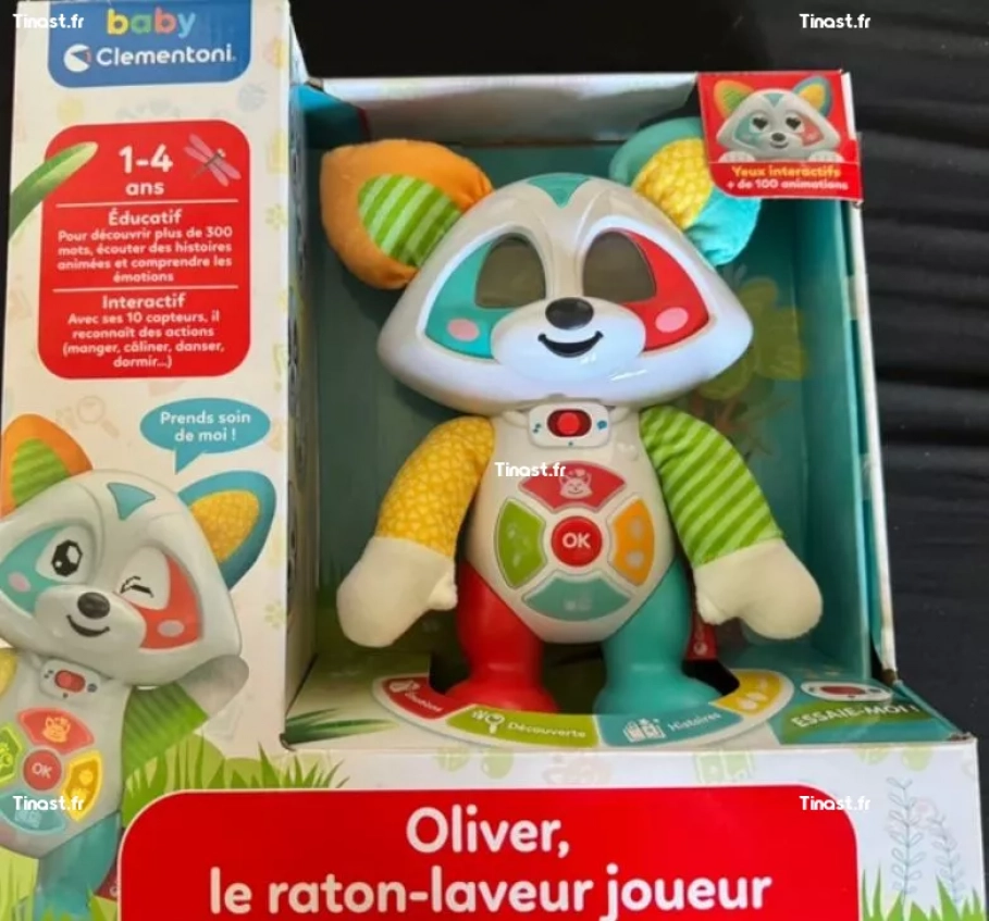 28€ Olivier le raton laveur (Clementoni)