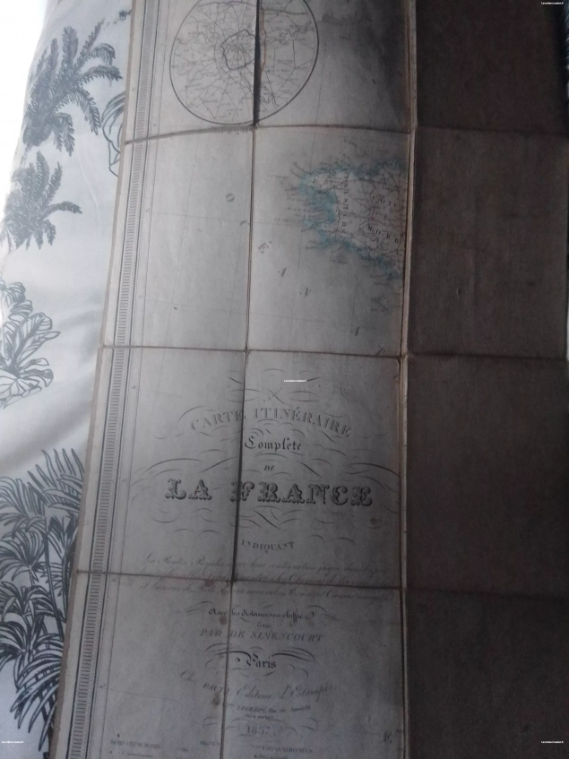 Ancienne carte de France 1837